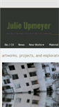 Mobile Screenshot of julieupmeyer.com